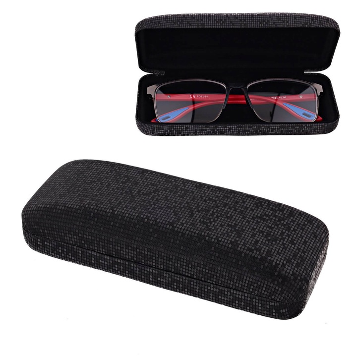 Etui pentru ochelari, Stylion, ET-119, negru, 15.5x3.5x5.9cm