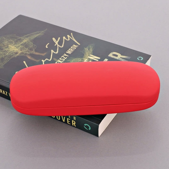 Etui pentru ochelari STHC-13G, stilion, rosu, 16,3x3,9x6,3cm