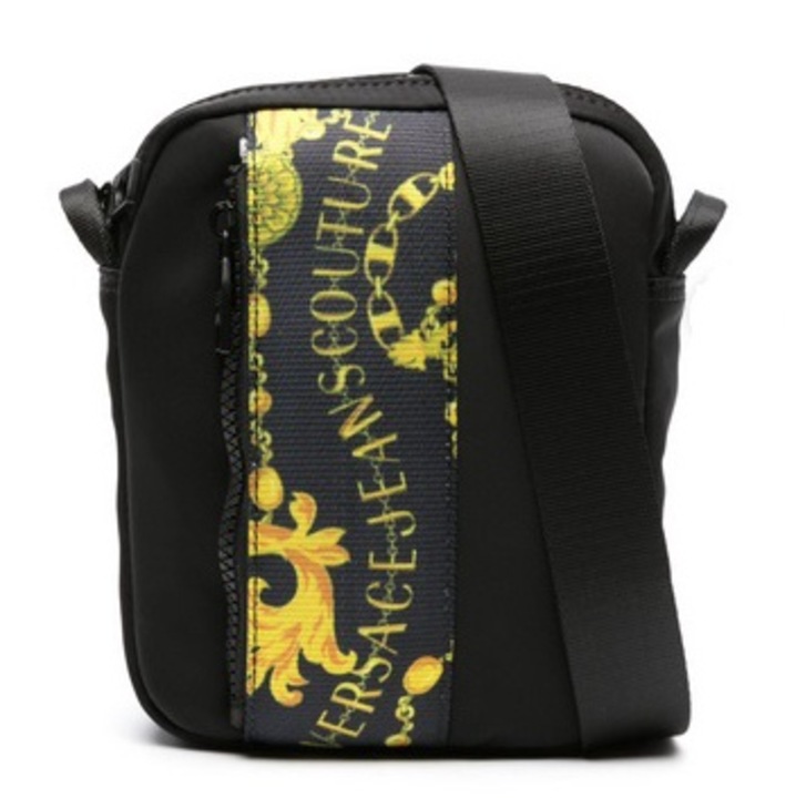 Férfi táska, Versace Jeans, Range Iconic Logo modell, poliészter, fekete, OS