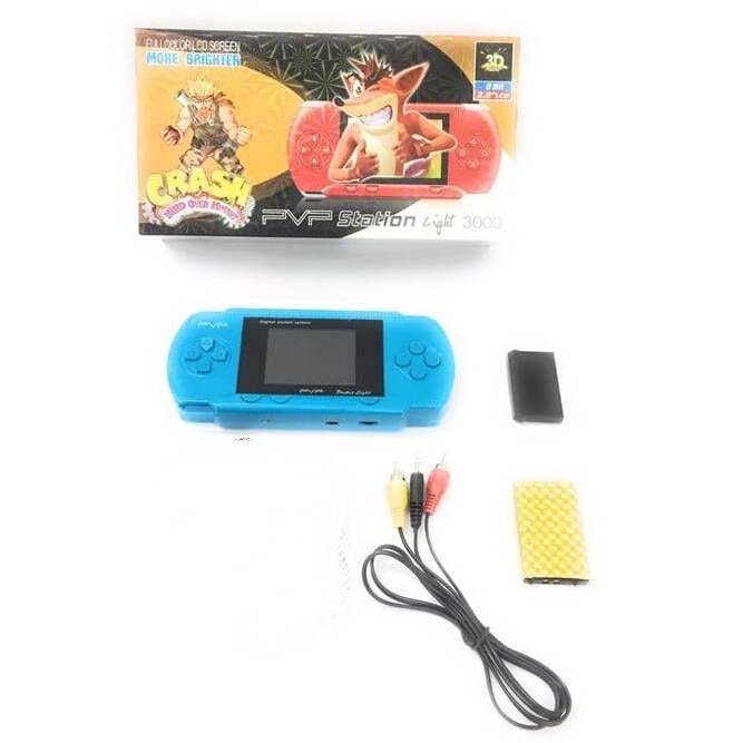 Consola Retro Jocuri Portabila Ecran 2.7 PVP Station game cu 2 Card Jocuri