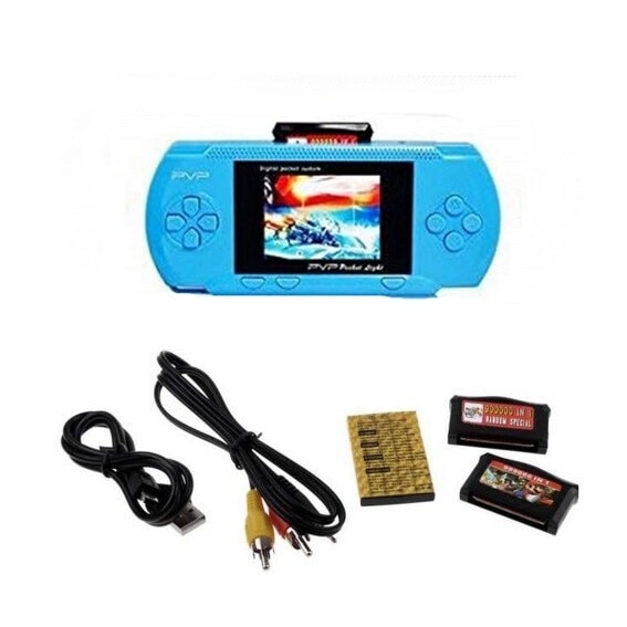 Consola Retro Jocuri Portabila Ecran 2.7 PVP Station game cu 2 Card Jocuri
