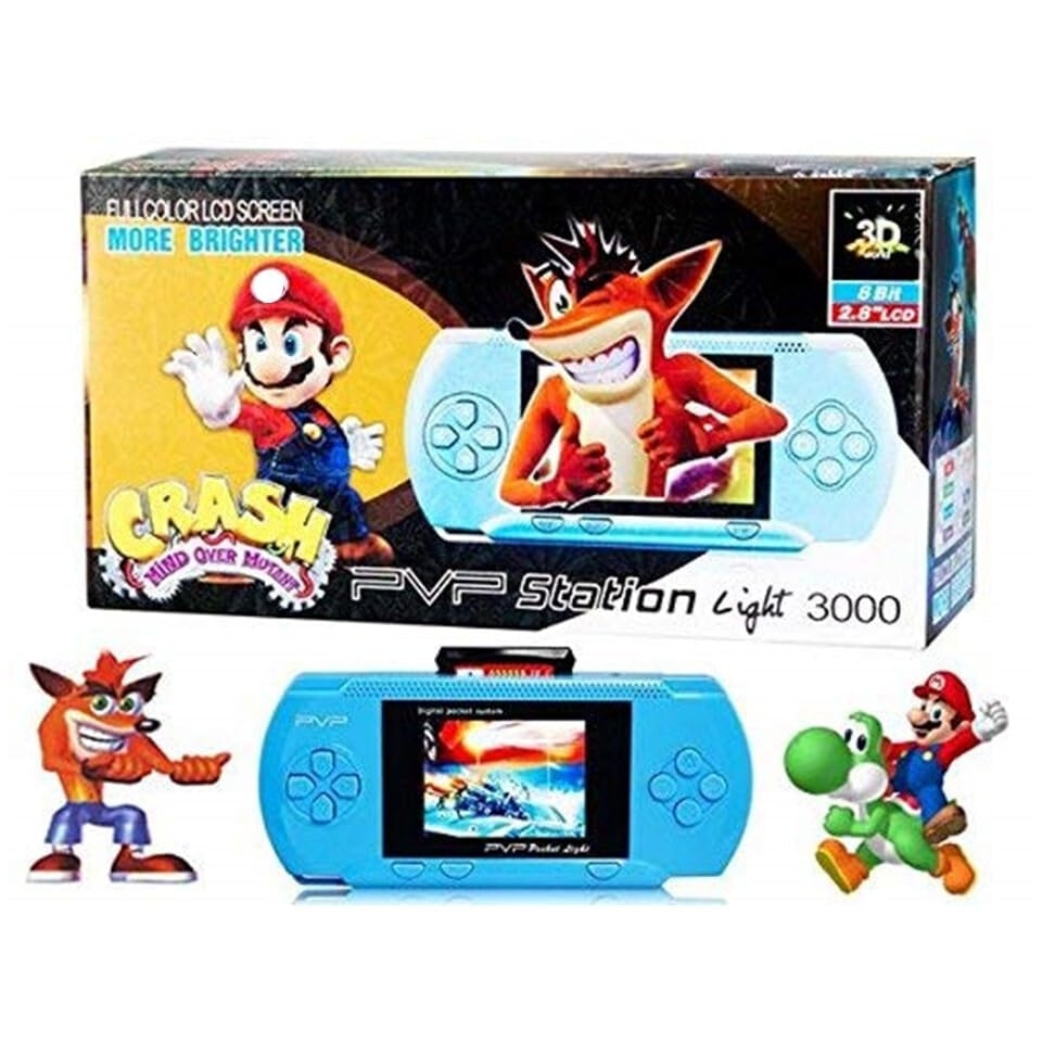 Consola Retro Jocuri Portabila Ecran 2.7 PVP Station game cu 2 Card Jocuri
