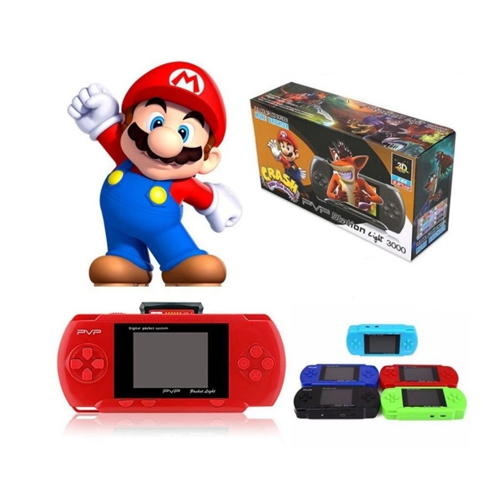 Consola Retro Jocuri Portabila PVP Station game cu 2 Card Jocuri rosu