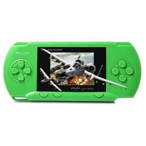 Consola Retro Jocuri Portabila PVP Station game cu 2 Card Jocuri verde pal