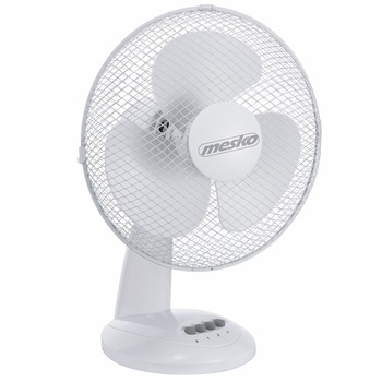 Ventilator pentru Birou Mesko, Putere 40W, Diametru 30cm, 3 Trepte de Viteza, Functie de Oscilare Ventilator pentru Birou Mesko, Putere 40W, Diametru 30cm, 3 Trepte de Viteza, Functie de Oscilare