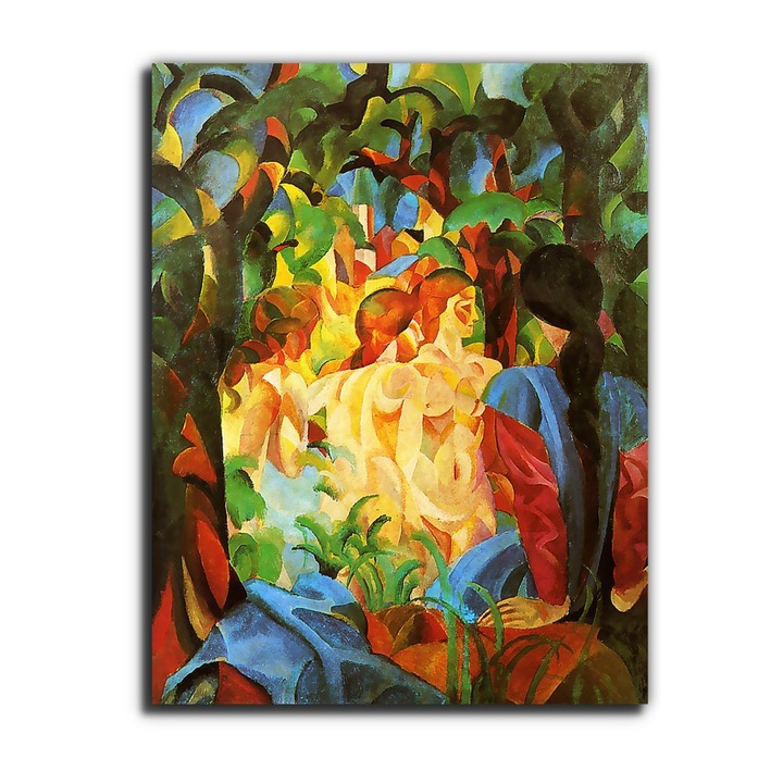 August Macke: A három Grácia, vászonkép, 95x120