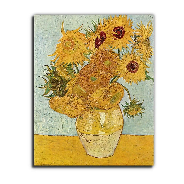 Vincent Van Gogh: Váza tizenkét napraforgóval, vászonkép, 65x80