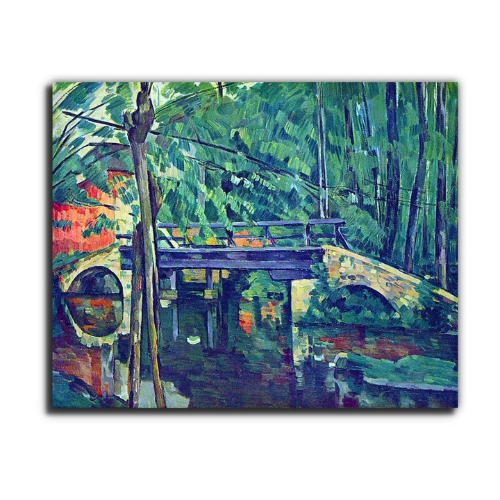 Paul Cézanne: Híd az erdőben, vászonkép, 65x50
