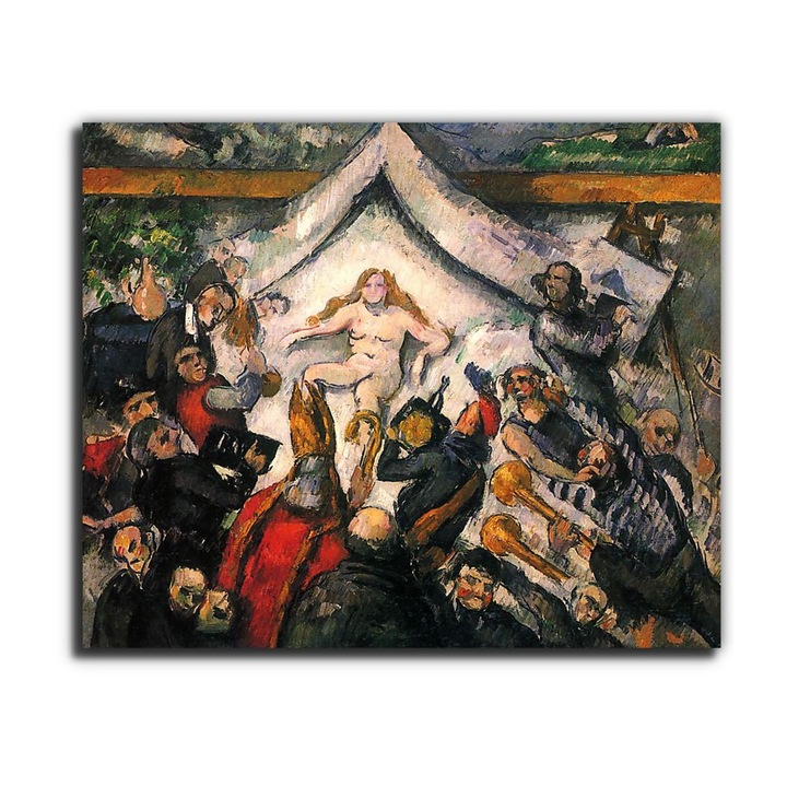 Paul Cézanne: Female - A nő, vászonkép, 65x55