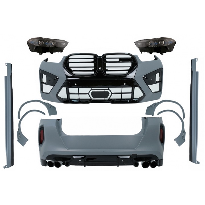 Pachet Exterior Complet compatibil cu BMW X6 G06 2019-03.2023 Conversie la LCI 2024 X6M Design