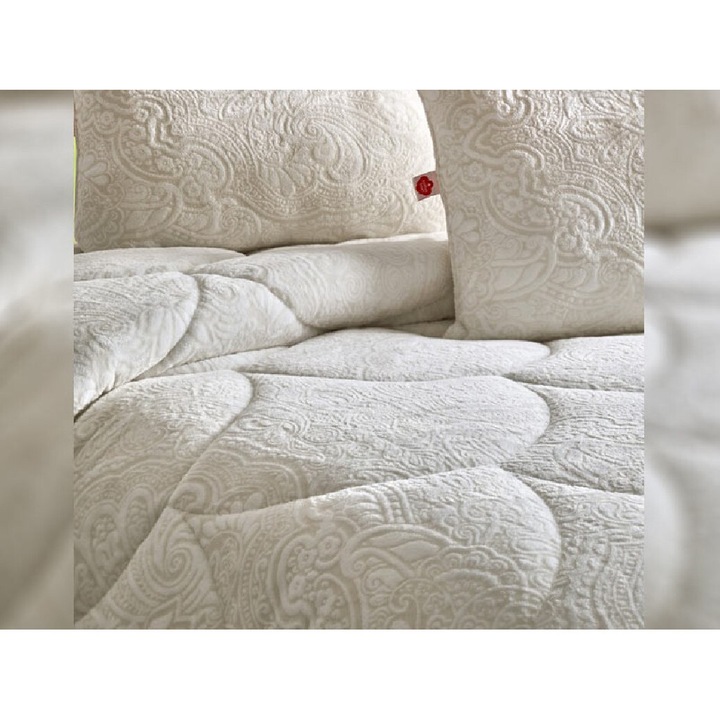 Юрган за 2 човека, Cottonbox, Плюшен, Posh, Кремав, Микрофибър, 195x215 см