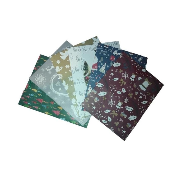 Set 6 Pungi Cadouri Crelando, 17 x 9 x 22 cm, Multicolor