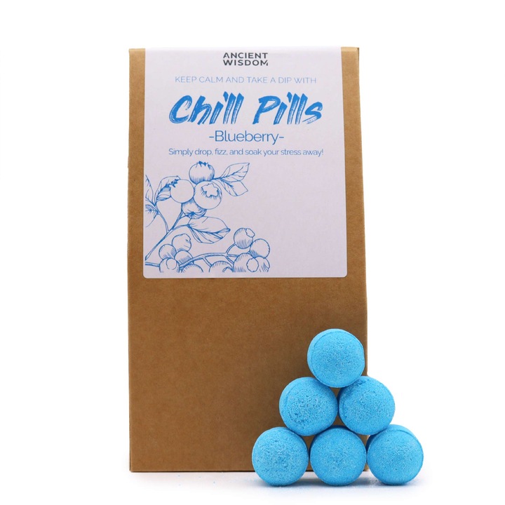 Set 30 Bombe De Baie, Ancient Wisdom, Chill Pills Afine, 350g