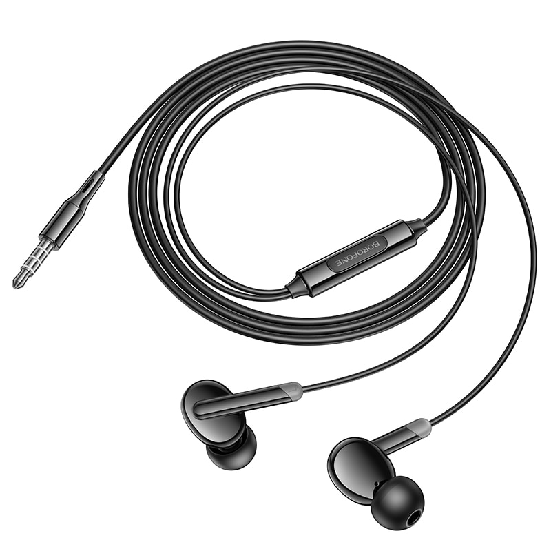 Casti Borofone BM92 Refined, Cu Microfon, Control Redare, Mufa 3.5 mm, Negru