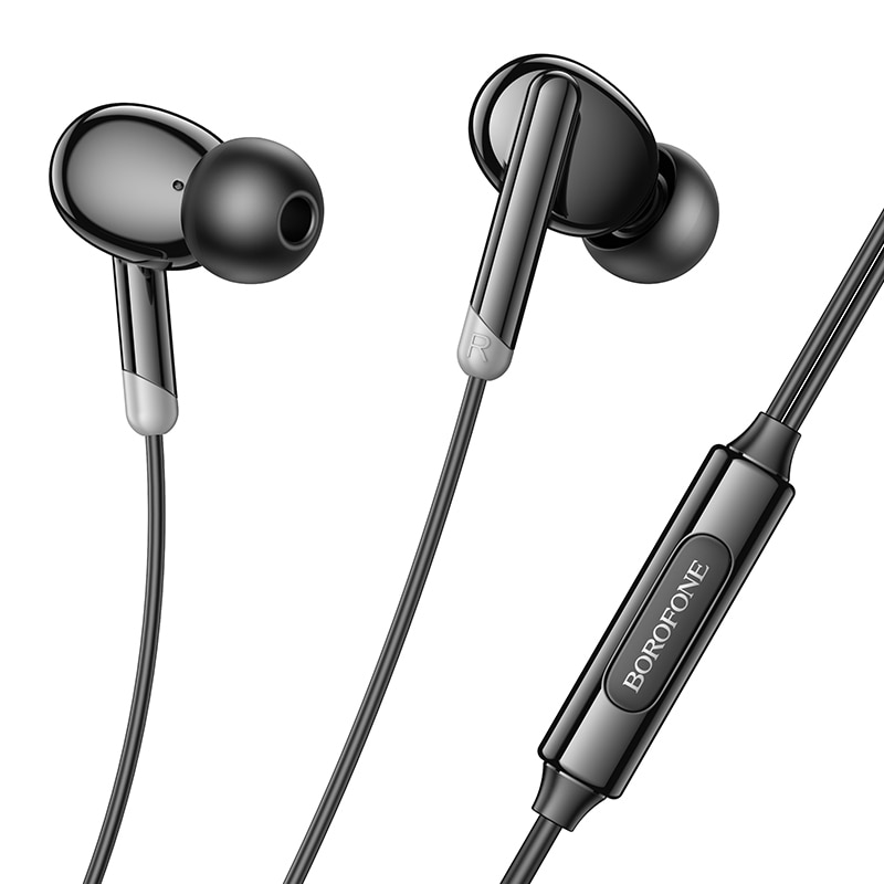 Casti Borofone BM92 Refined, Cu Microfon, Control Redare, Mufa 3.5 mm, Negru