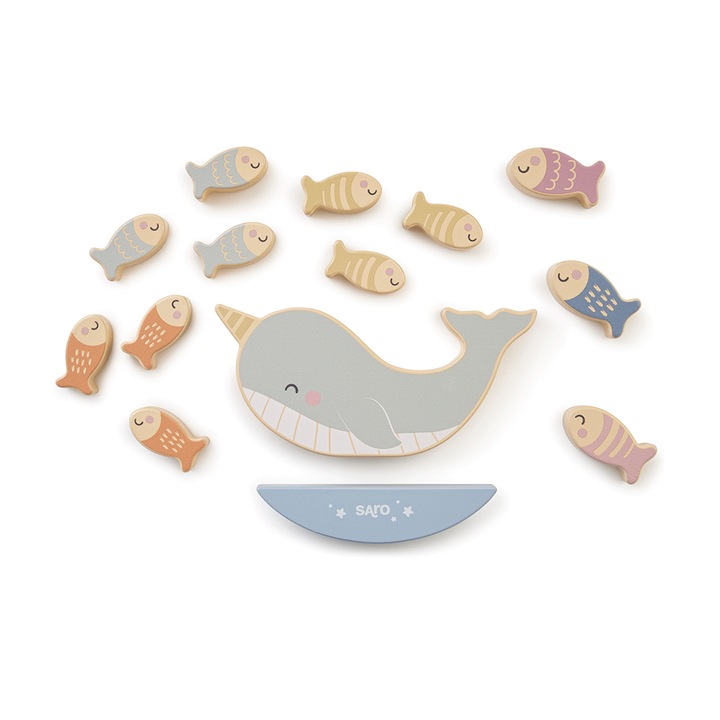 Fa mérleg játék, "Sea Life", Saro Baby