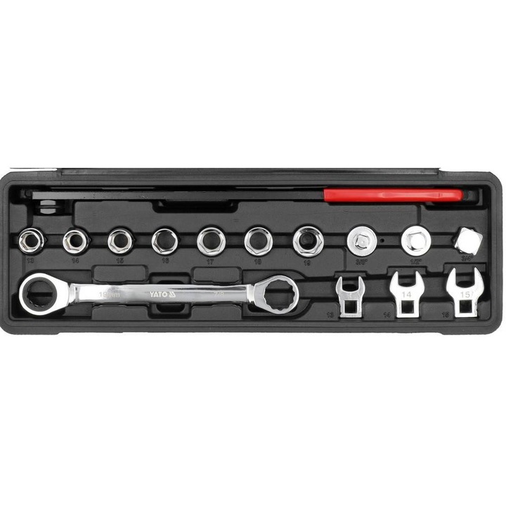 Set cheie cu clichet pentru curea accesorii, 15 piese