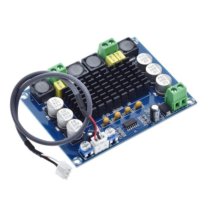 Amplificator audio stereo 2x120W cu TPA3116D2, XH-M543