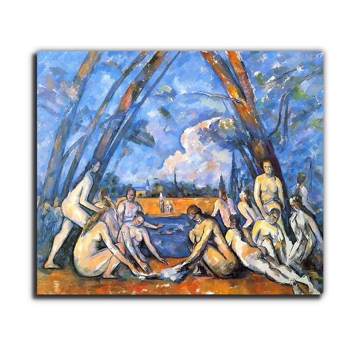 Paul Cézanne: Fürdőzők 2., vászonkép, 65x55