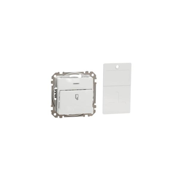 Schneider New Sedna Card Switch, Spring Connection, 10a, White