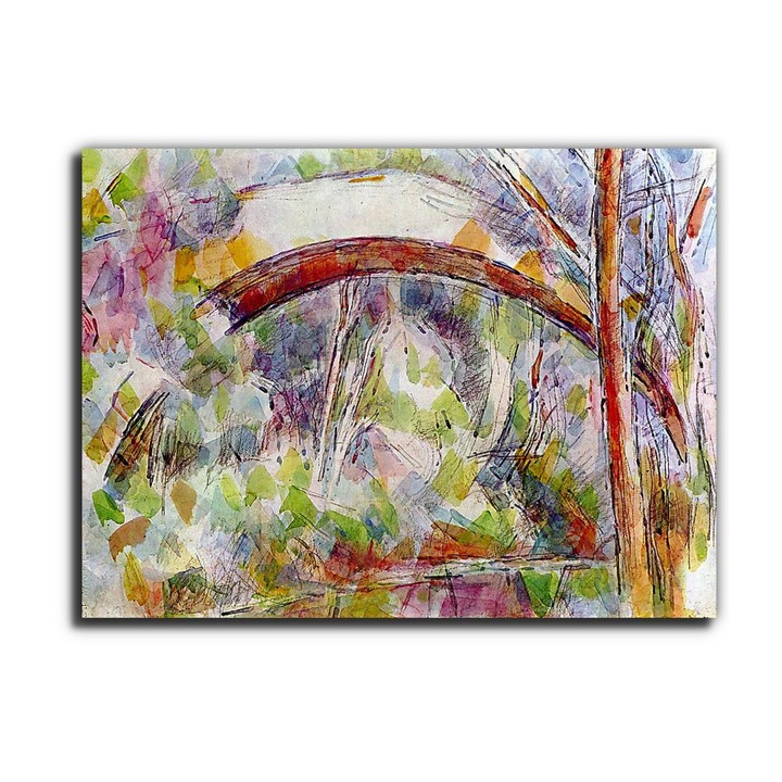Paul Cézanne: Híd a Három forrás folyón, vászonkép, 120x90
