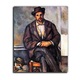 Képáruház Paul Cézanne: Ülő földműves portréja, vászonkép, 55x65