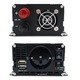 Autó inverter, LVYUAN, 12V, 4000W, dupla EU aljzat, USB port