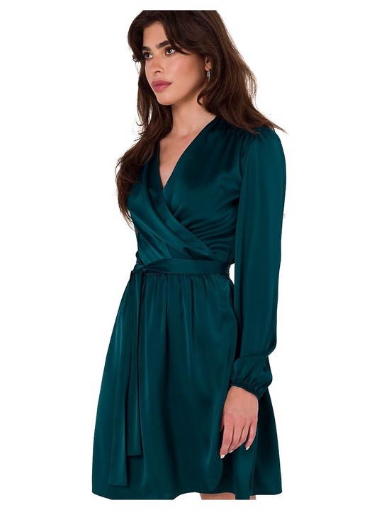 Вечерна рокля, Makover, Зелена, Полиестер/еластан