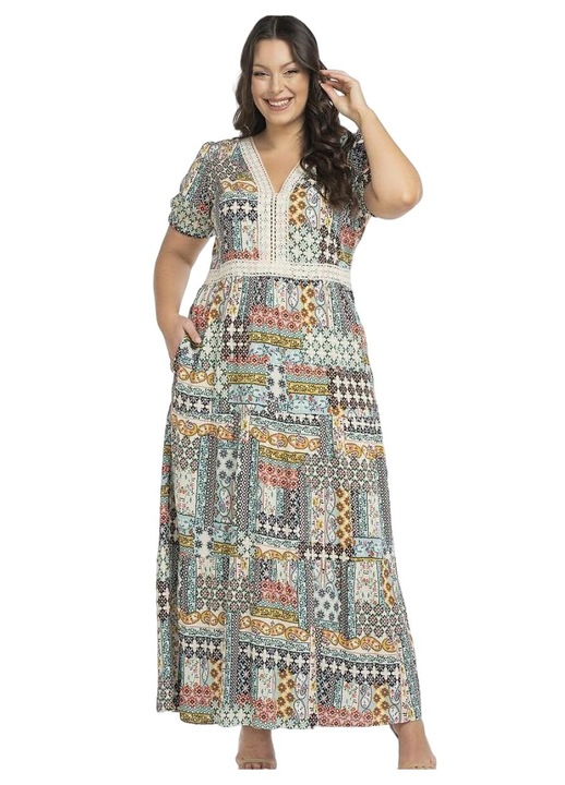 Рокля 5903676230, KARKO, Вискоза, Многоцветна