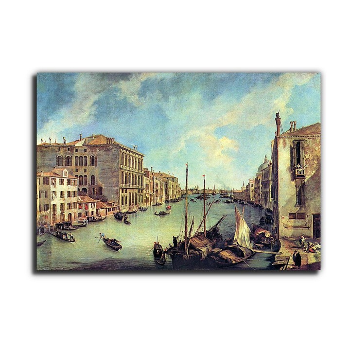 Canaletto: A Grand Canal és a San Vio, vászonkép, 95x65
