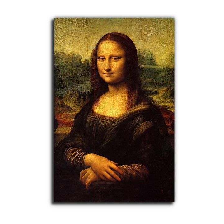 Leonardo da Vinci: Mona Lisa, La Gioconda, vászonkép, 85x130