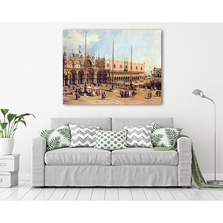 Canaletto: A Szent Márk tér, vászonkép, 120x90