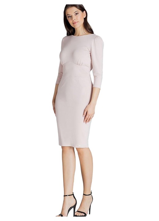 Коктейлна рокля, Ленитиф, Вискоза/Полиестер, Розово