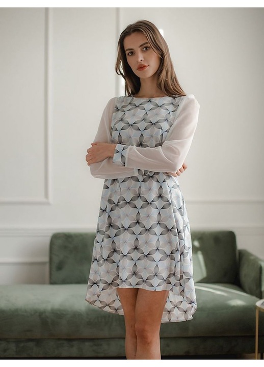 Rochie de cocktail 5902194381543, Lenitif, Poliester/Elastan, Multicolor, L INTL