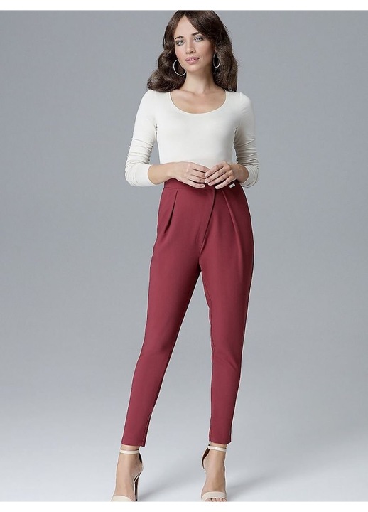 Дамски панталон Ленитиф червен