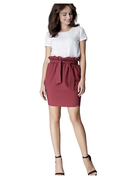 Fusta 5902194360654, Lenitif, Poliester/Viscoza, Rosu, S INTL