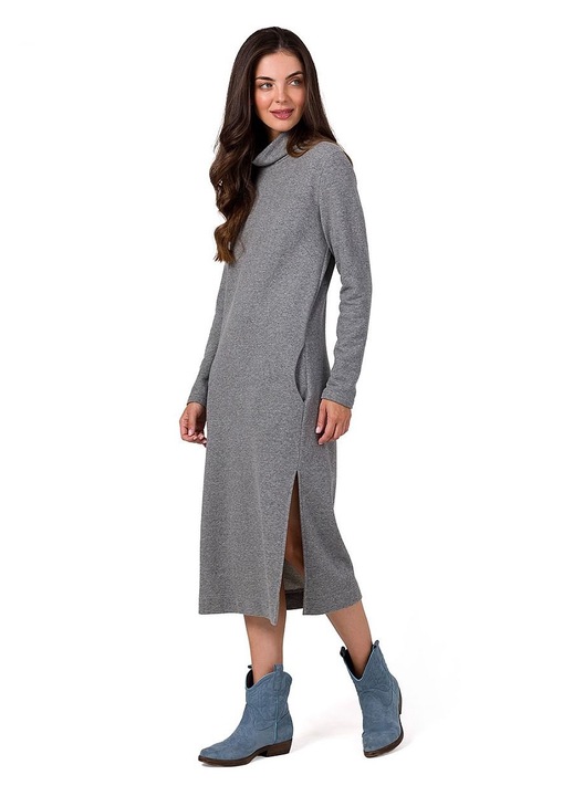 Рокля, BeWear, памук/полиестер, сива