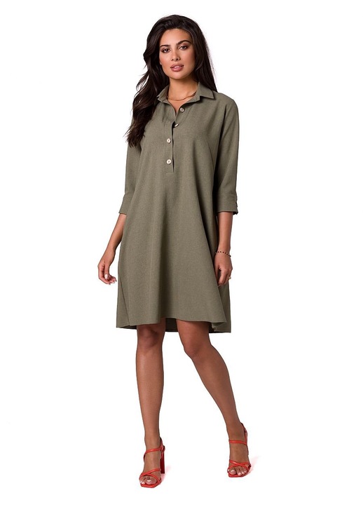 Дневна рокля 5905563706046, BeWear, полиестер, зелена, M INTL