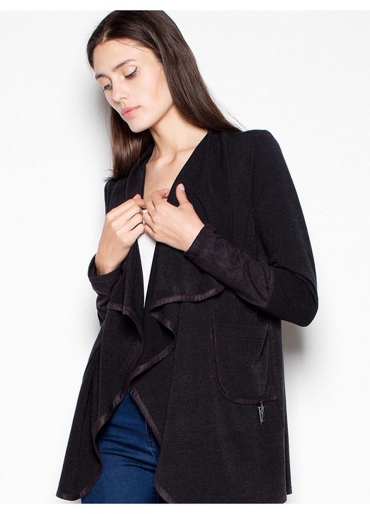 Cardigan 5902670304080, Venaton, Poliester/Elastan, Negru, S INTL