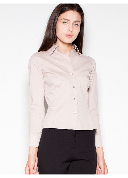 Camasa dama, Venaton, bej, bumbac/nylon, XL INTL