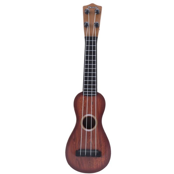Mini ukulele gitár, longziming, játék, nejlon, 3+ éves gyerekeknek