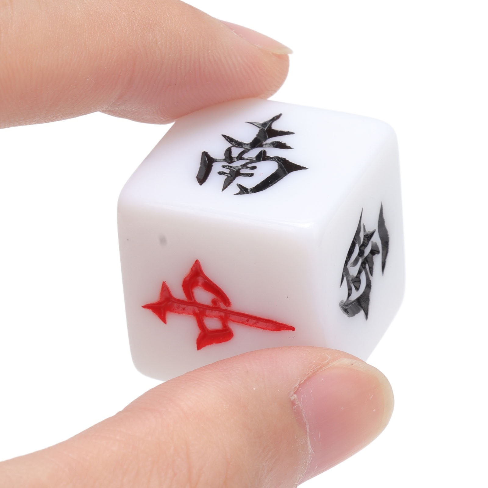 Set 5 zaruri Mahjong cu caractere chinezesti, Jormftte, multicolor