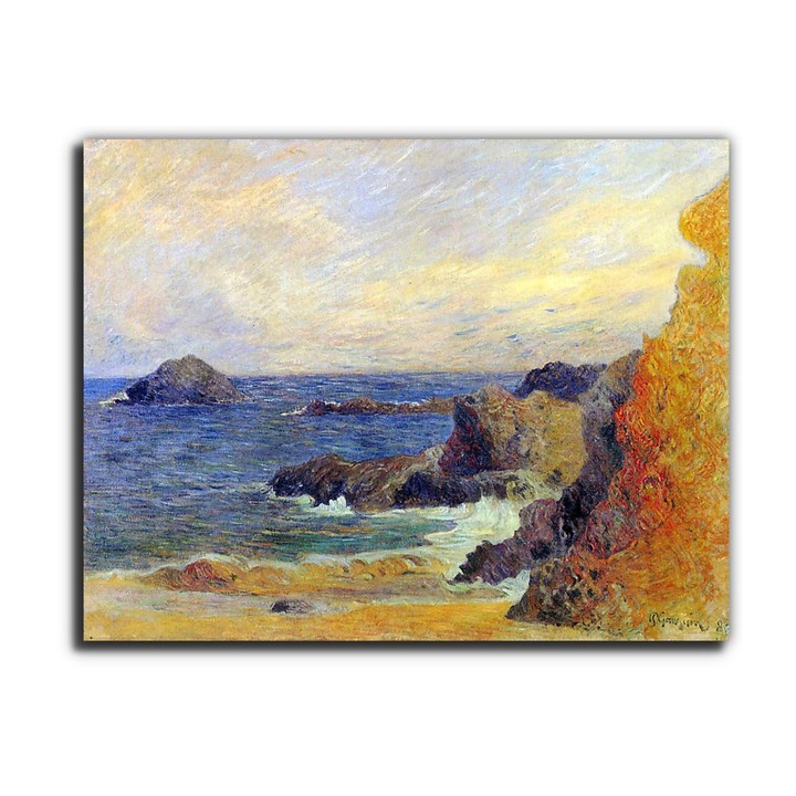 Paul Gauguin: Sziklás tengerpart, vászonkép, 115x90