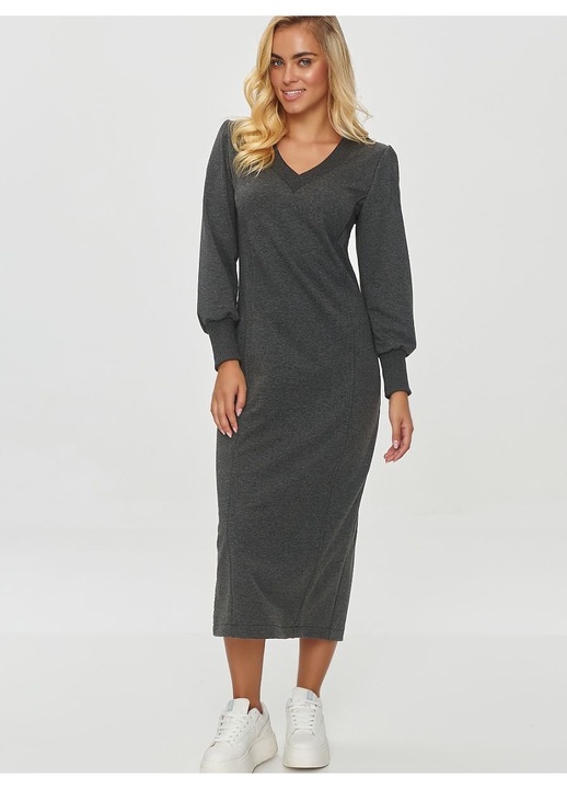 Ежедневна рокля, Makadamia, сива, ежедневна