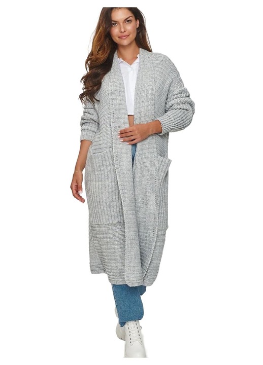 Cardigan 5908273947945, Makadamia, Poliacril, Gri, One Size INTL