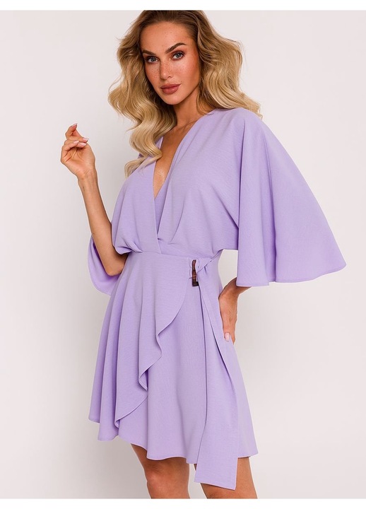 MOE дневна рокля, лилава, ежедневна, XL, XL INTL