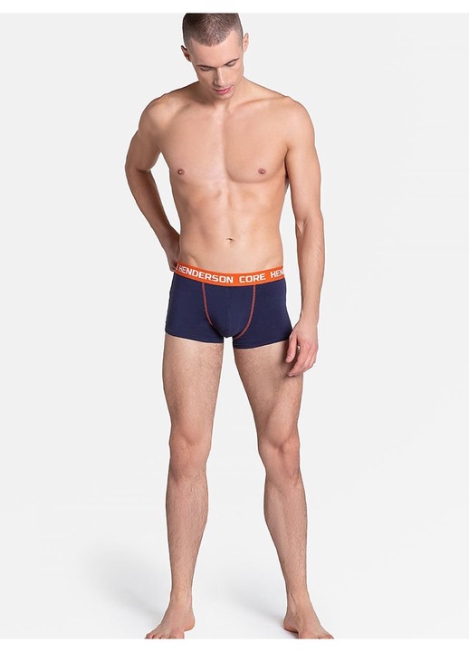 Мъжки комплект бельо, Henderson, 2 бр, тъмносин, памук/еластан, 2XL INTL