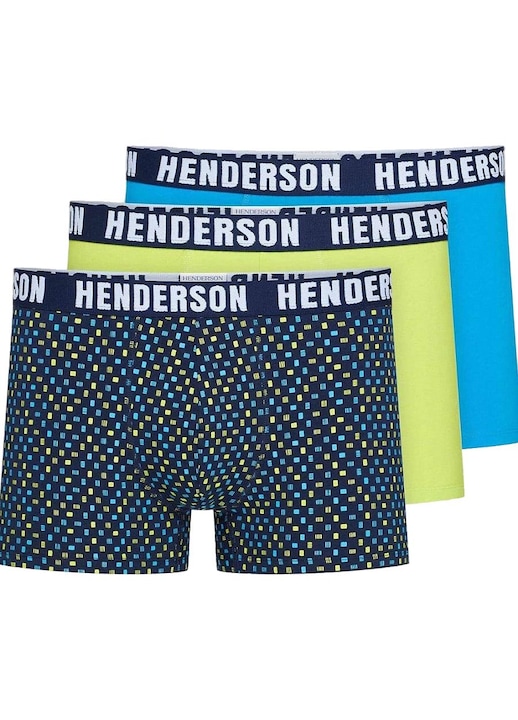 Мъжки боксьорски комплект Henderson, Памук/Еластан, Многоцветен, 3 бр