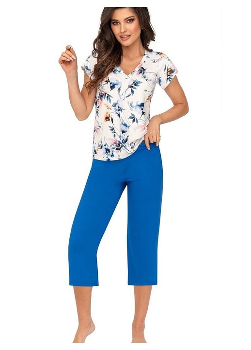 Дамска пижама Donna, вискоза/еластан, многоцветна