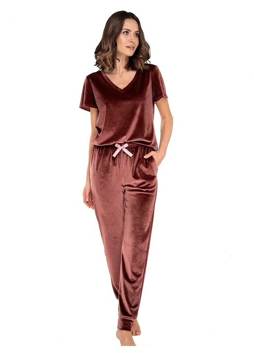 Trening lifestyle dama Babella, velur/poliester, maro